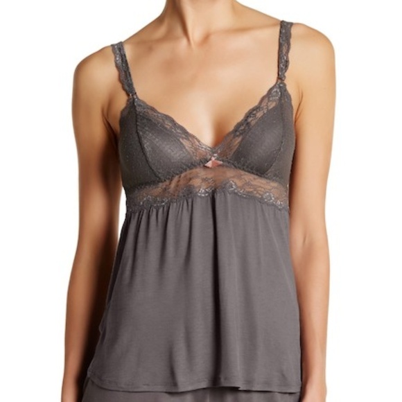 Eberjey Other - Eberjey Francine Lace Trim Jersey Cami Camisole Eberjey Other - Eberjey Francine Lace Trim Jersey Cami Camisole